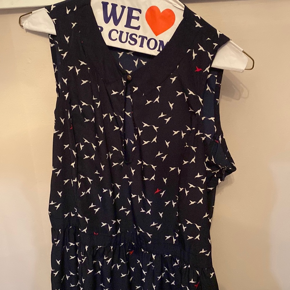 Mango Keyhole neck dress